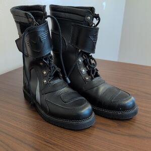Women's Black Motorcycle Boots
